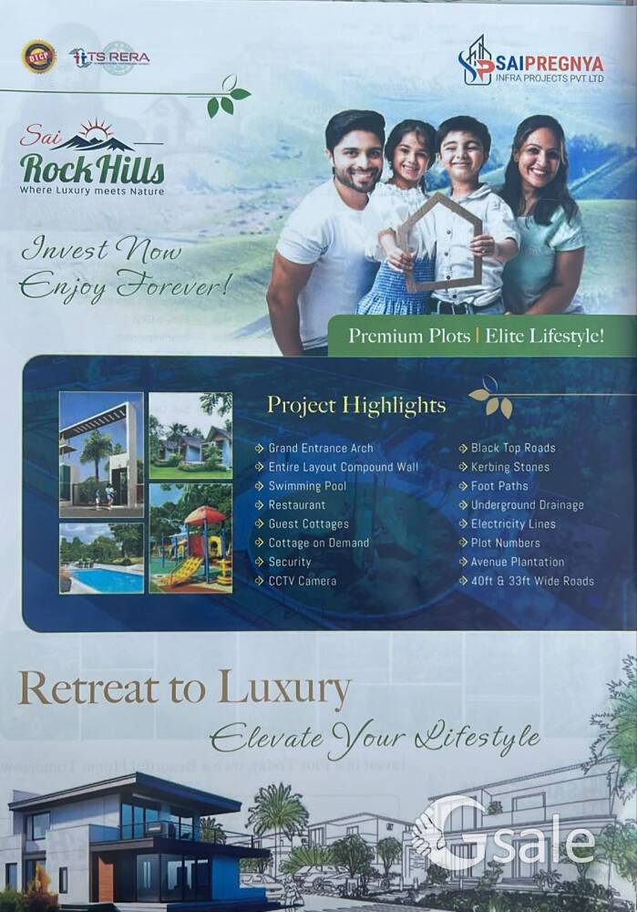 sai rock hills| premium plots | Elite lifestyle