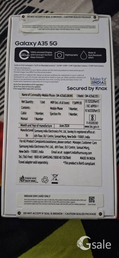 Samsung galaxy a35 5G 8 256 