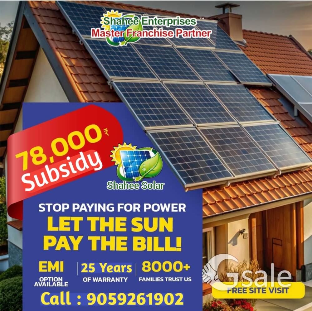 Solar plants 3, 5 &10 kW