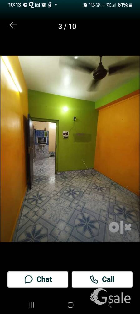 2bhk flat available for rent in Tollygunge. 