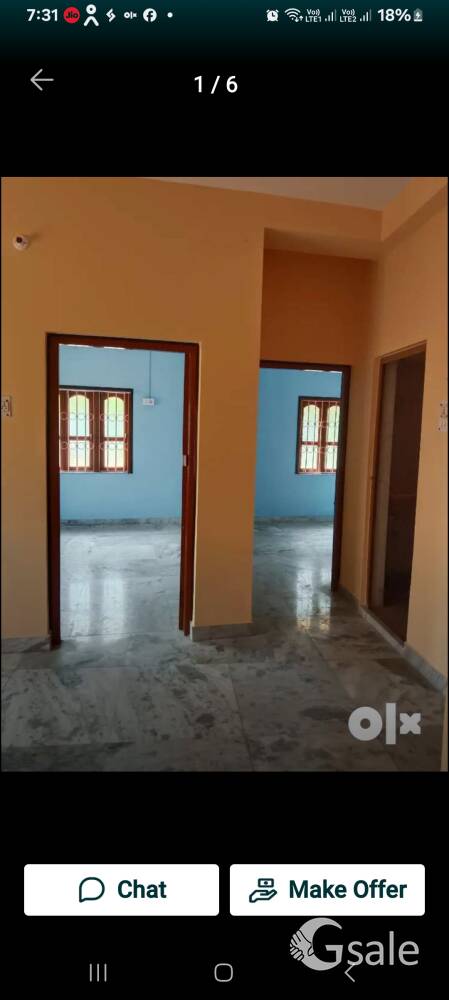 2bhk flat available for rent in Tollygunge. 