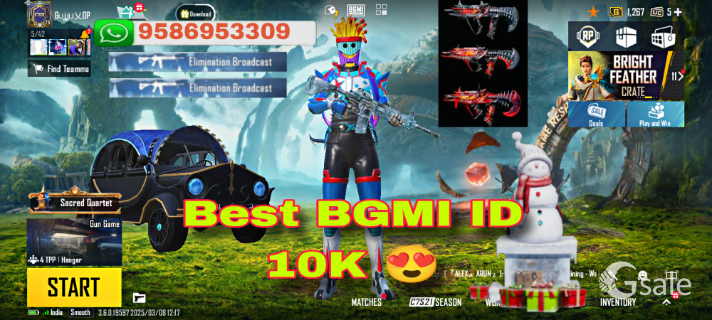 BGMI ID M4 Glacier L4 Selling 