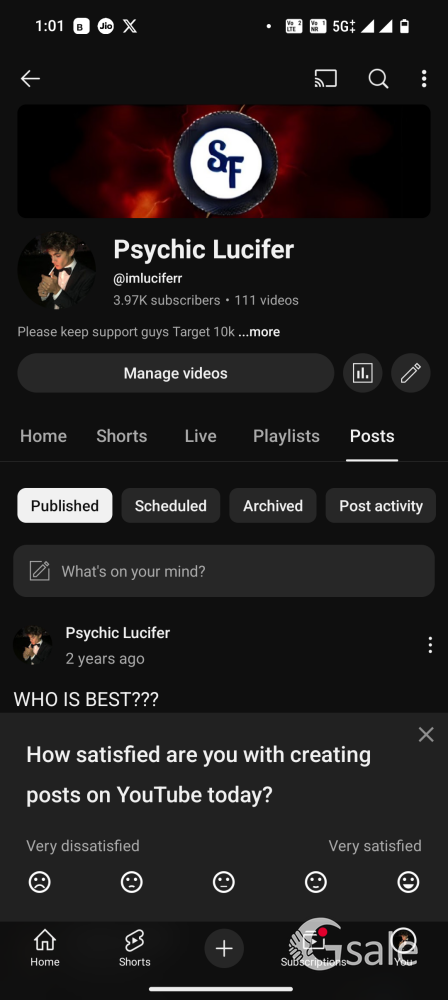 YouTube channel for sale 