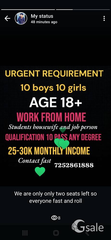 Online work from home 