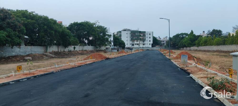 SITE FOR SALE in JP NAGAR near RAMAYYA CITYRATE:-16,500BBMP A KATHA READY TO CONSTRUCTION CONTACT:95