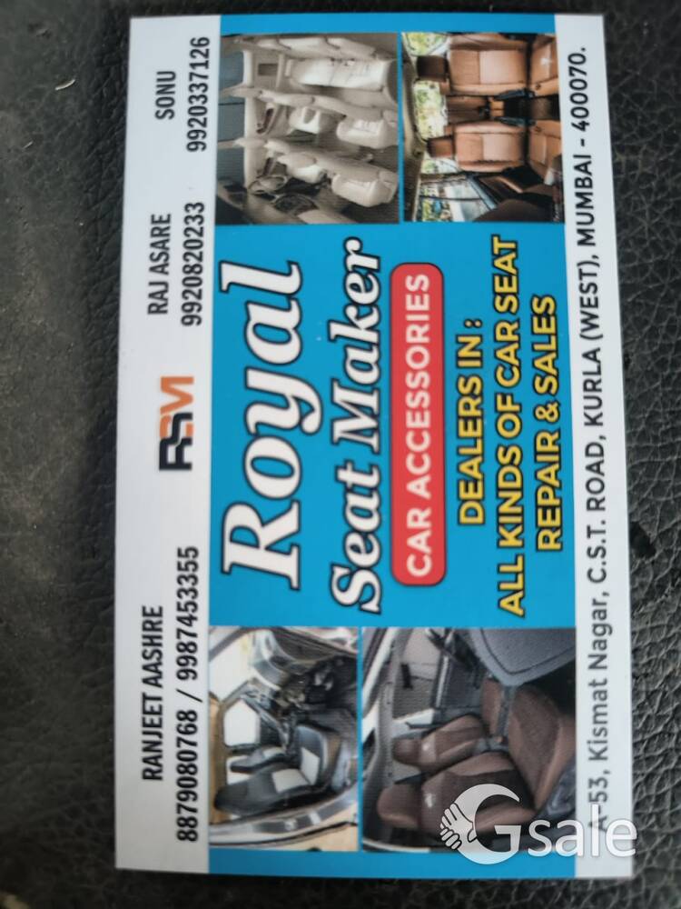 we deal in all types of car seats and repairing 