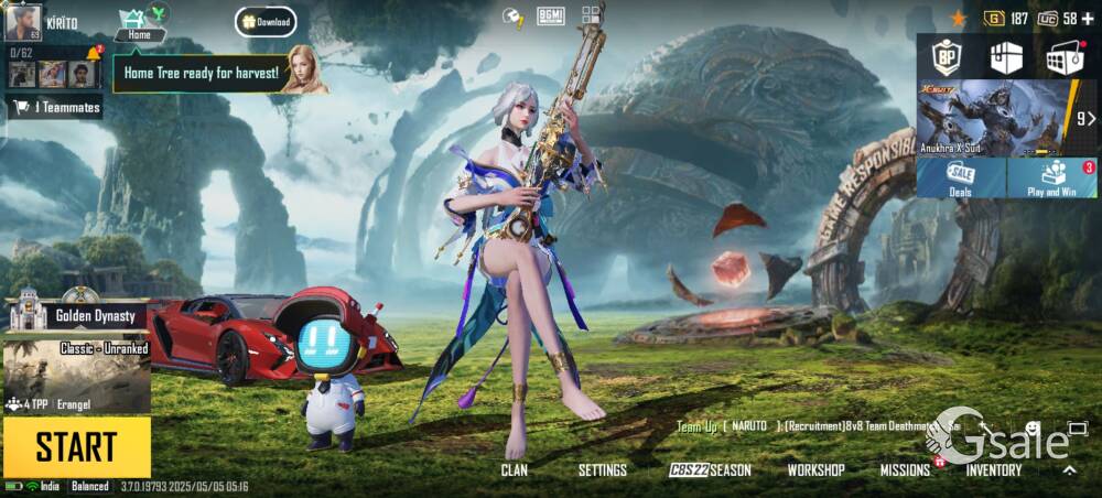 BGMI game ID with 2.27M popularity 