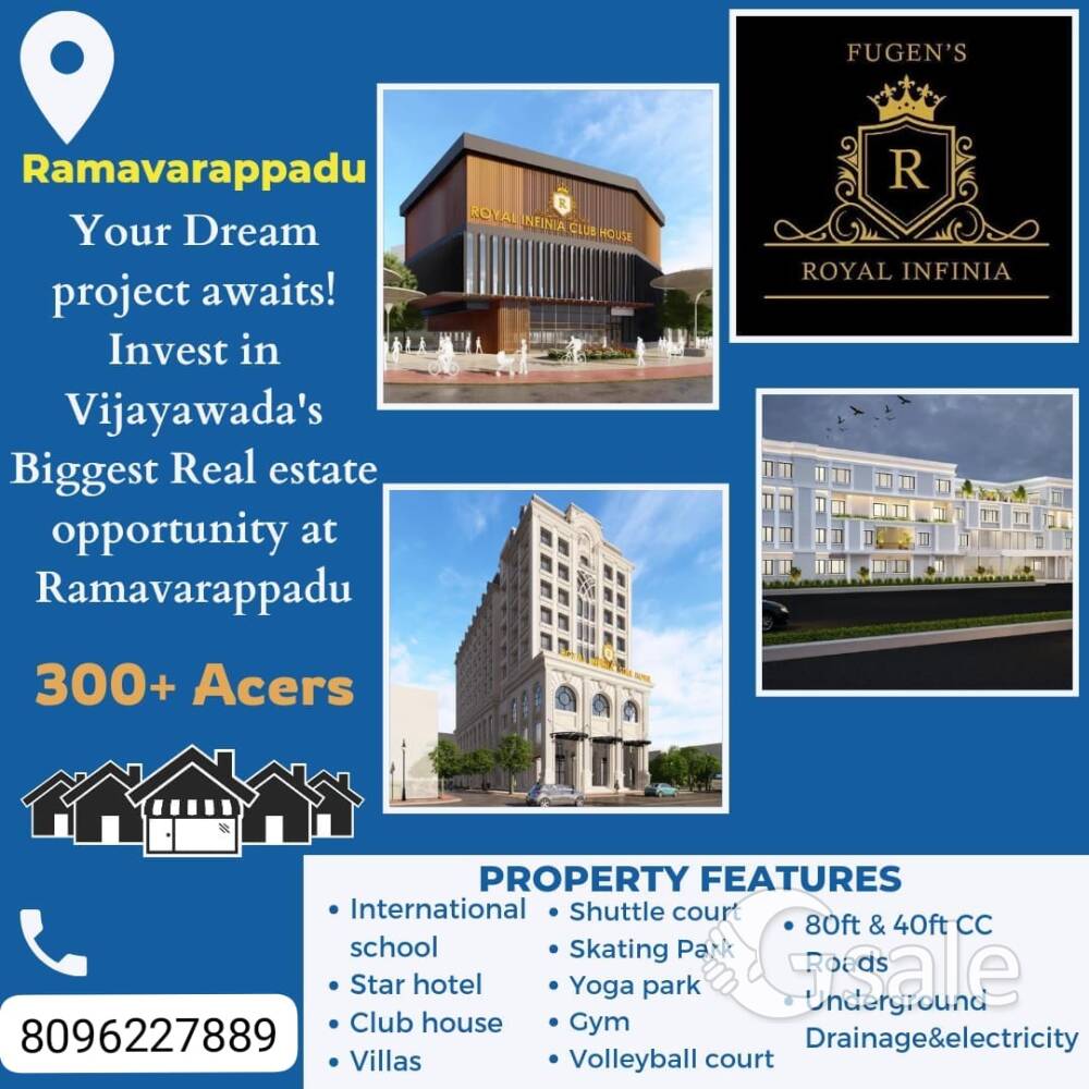 plots for sale at Ramavarappadu 