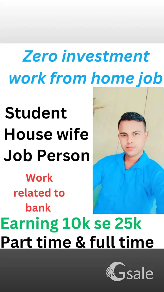 Zero investment work from homeNo Network Marketing No Affiliate Marketing No Products/Course Selling