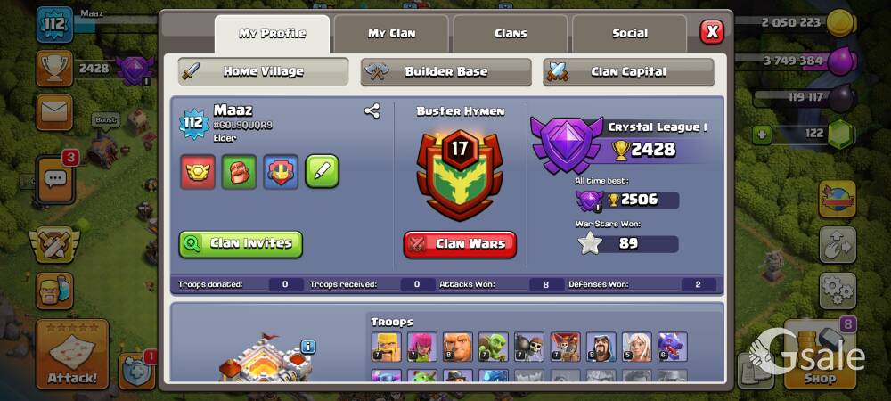 Clash Of Clans I'd sell