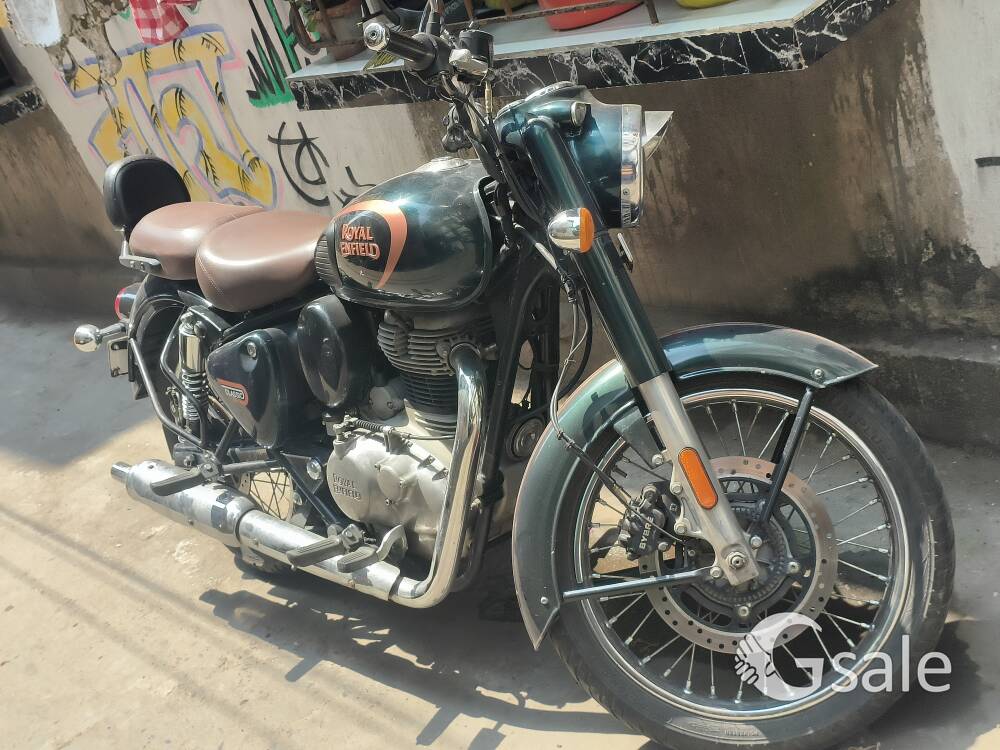 ROYEL ENFIELD REBORN CLASSIC 350 HELICON GREEN