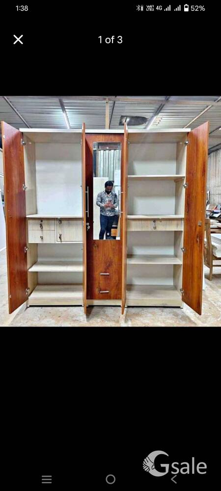 wardrobe manufacturer full brown finish
