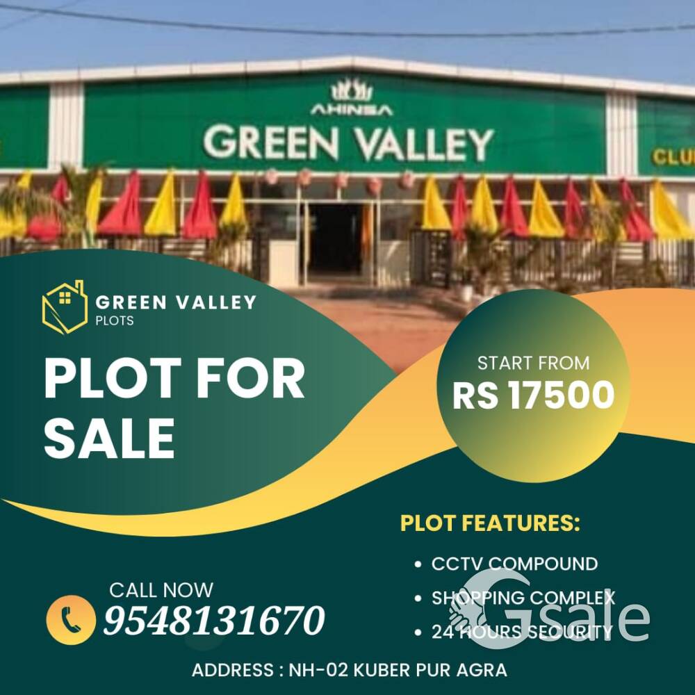 AHINSA GREEN VALLEY TOWNSHIP IN FRONT OF ANJALI COLLEGE OF PHARMACY NH-2 ETMADPUR AGRA 