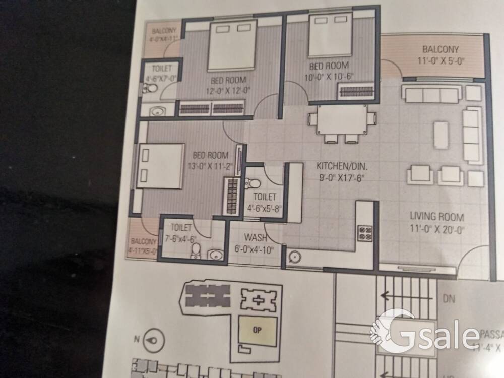 Flat for rent in manjalpur 
