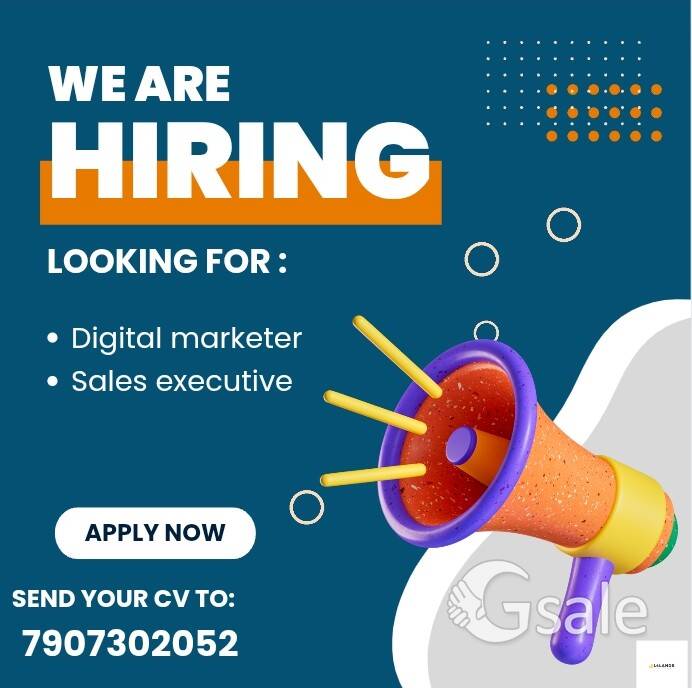 Sales Executive, Social Media Executive 