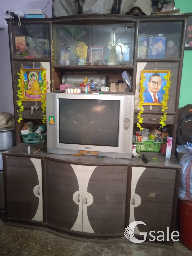 showcase for sale full sage wood 