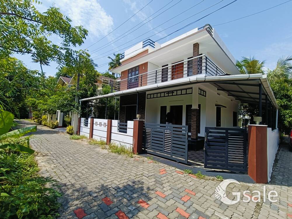 Aluva Paravoor Route Kottappuram 4 Cent 3 Bhk Attached 1500 Sqft. House Near. Bus Stop 400 Mtr. 
