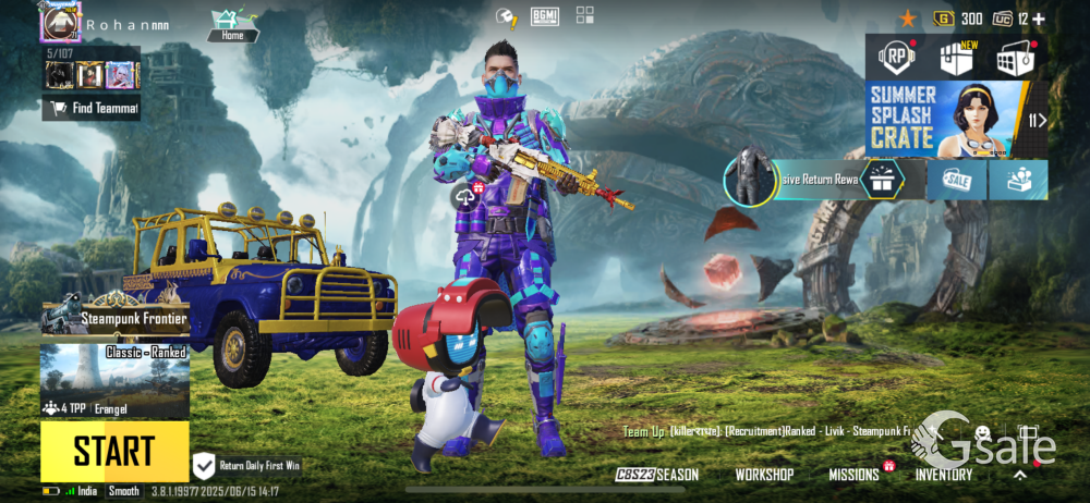 BGMI 72 level Id