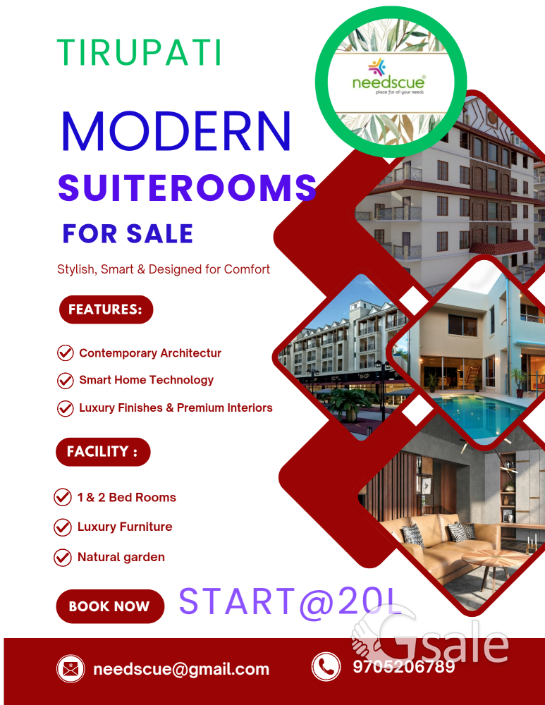 modern suite rooms for sale