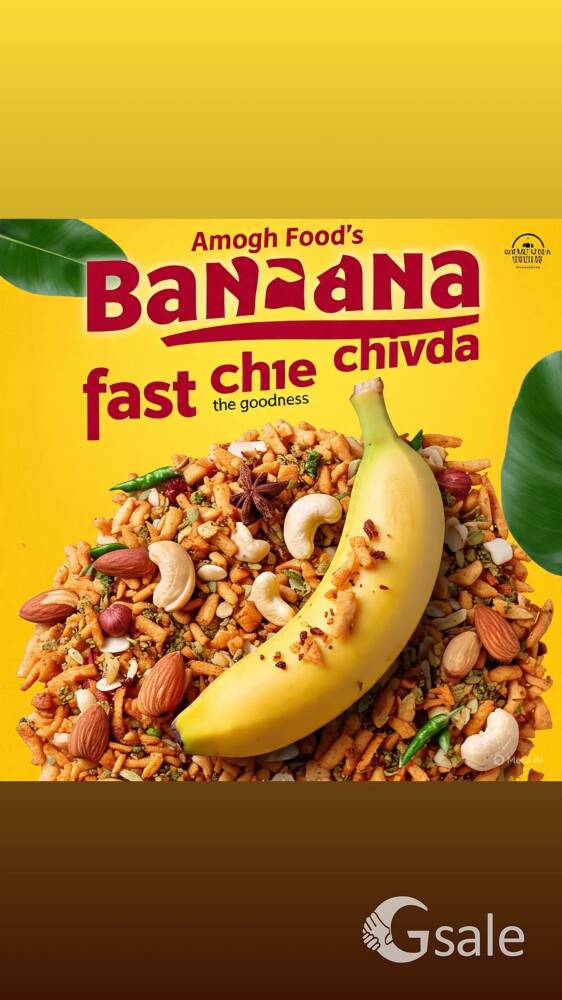banana farali chivda and banana paper chips 