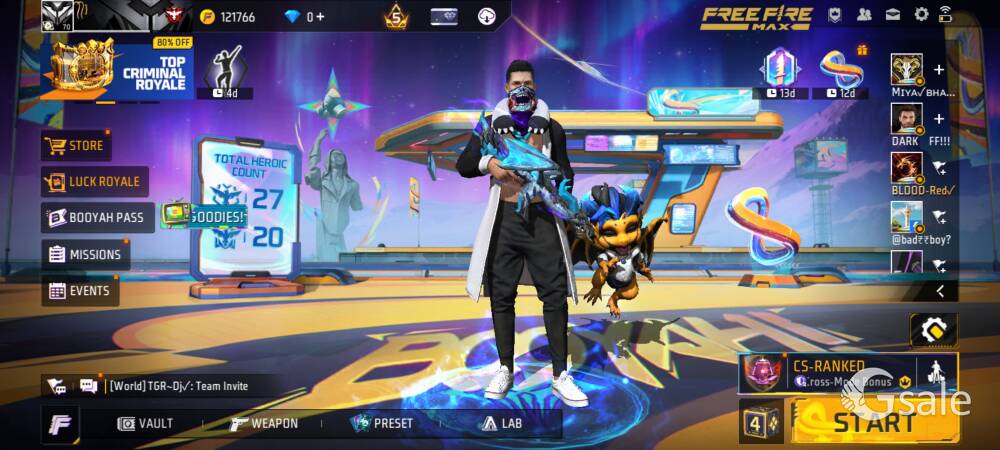 Selling My free fire id 