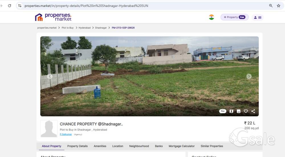 CHANCE LUXURY OPEN PLOTS FOR SALE AT SHADNAGAR 