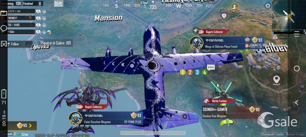 Bgmi acc level 5 glacier m249 ranveer singh and qbz lev 5 800 clasic create 1500uc 78 level 