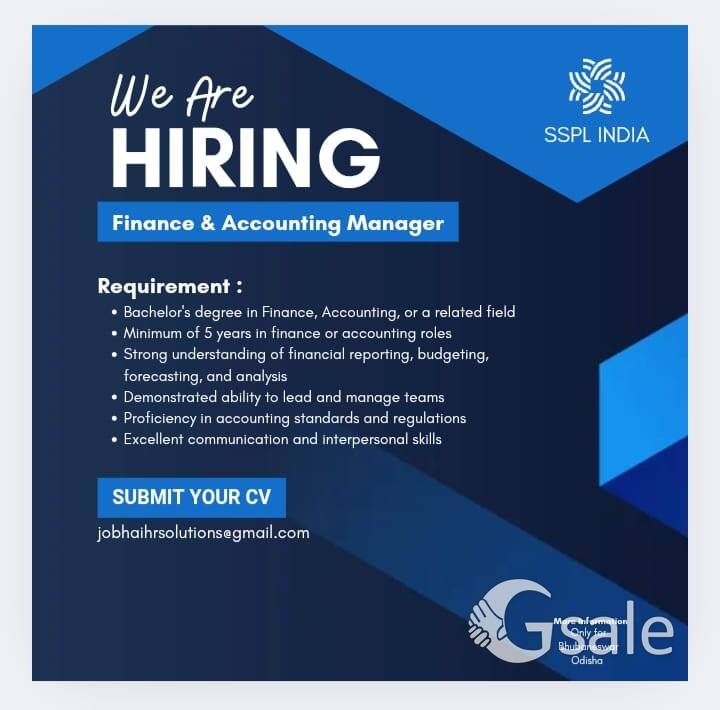 Finance & Accounting Manager