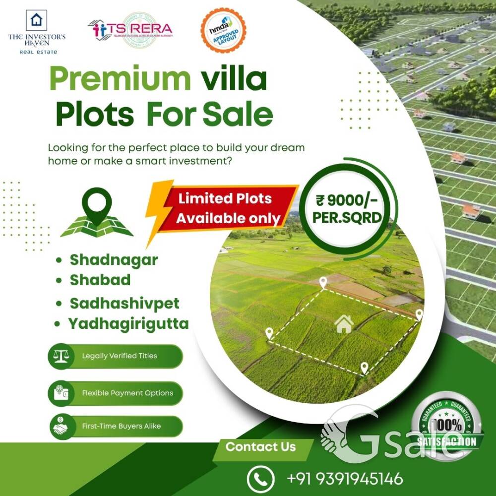 Open Plots for Sale in Hyderabad’s Prime Growth Corridors!