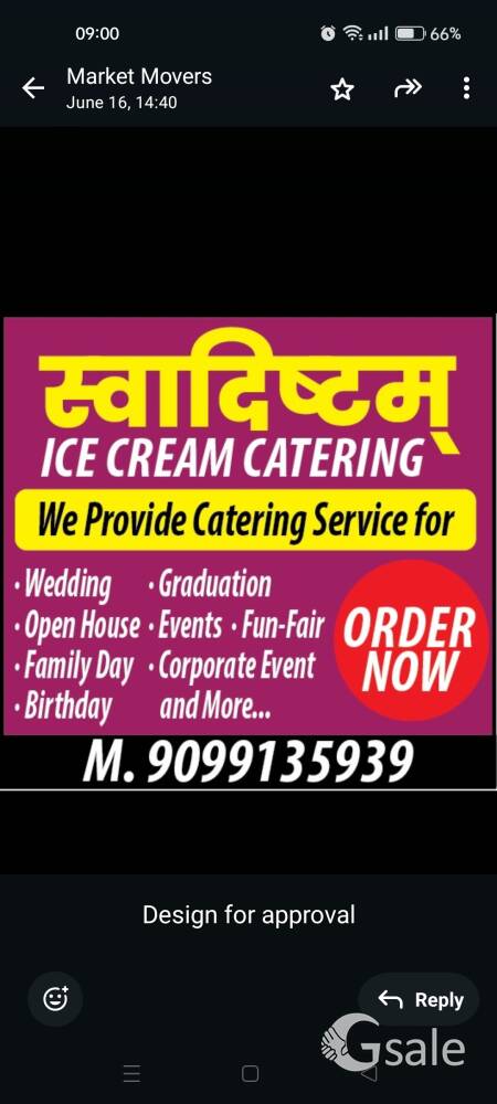 Icecream catering business 