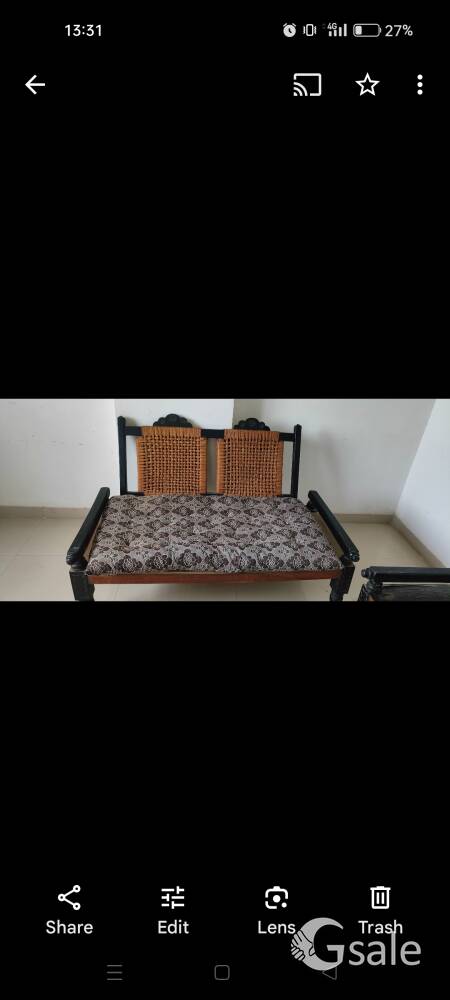 Wooden sofa set 