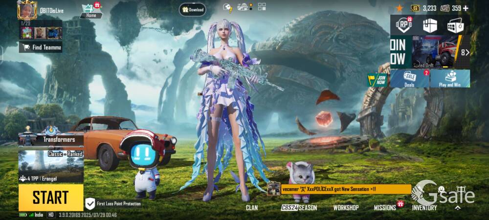 ID SALE BGMI 