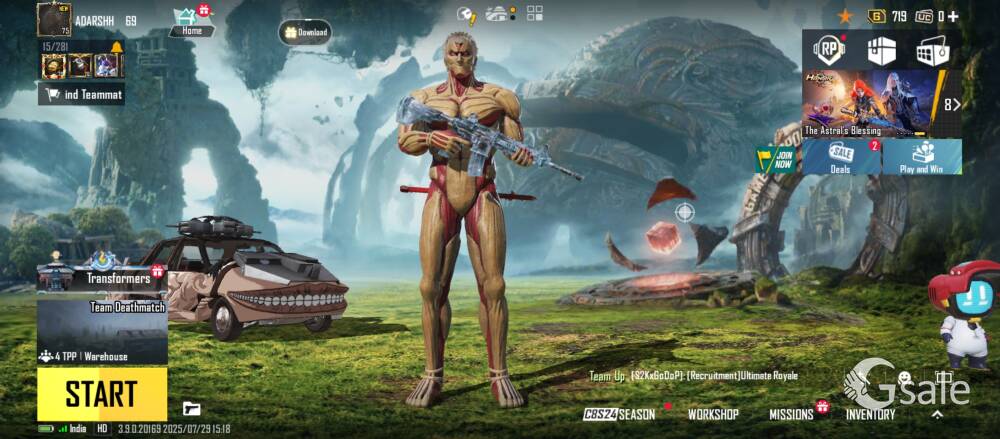 M4 GLACIER BGMI ACCOUNT FOR SELL ₹1999 