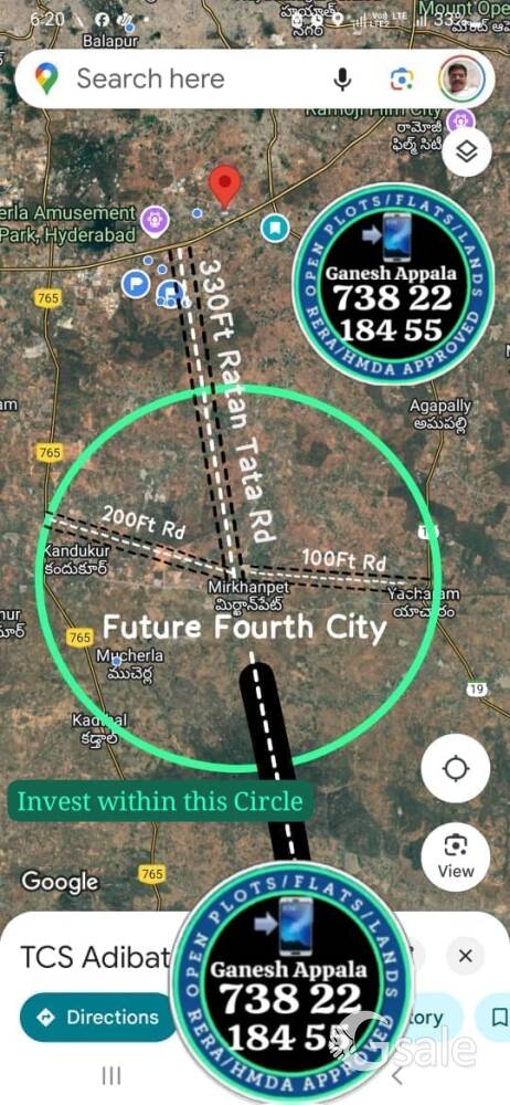 open plots for sale @mirkhanpet