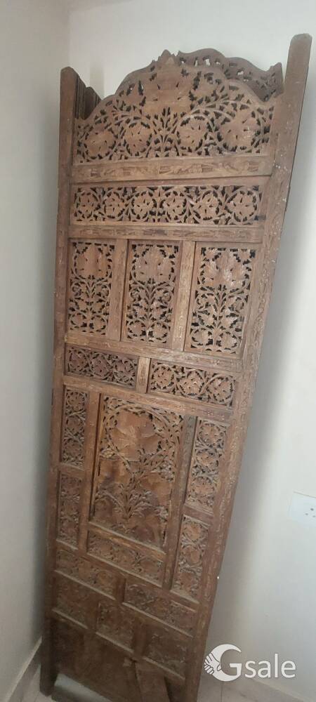 Teak wood partition 