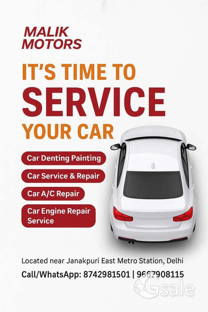 Malik motors Best car service at janakpuri east. 