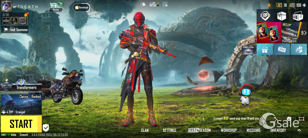Battlegrounds mobile India id