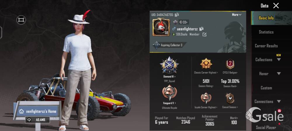 Gaming bgmi id sell for 5000 rupees