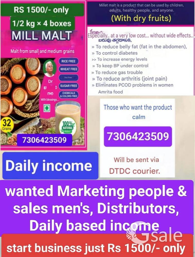 Sony india millets Malt products 