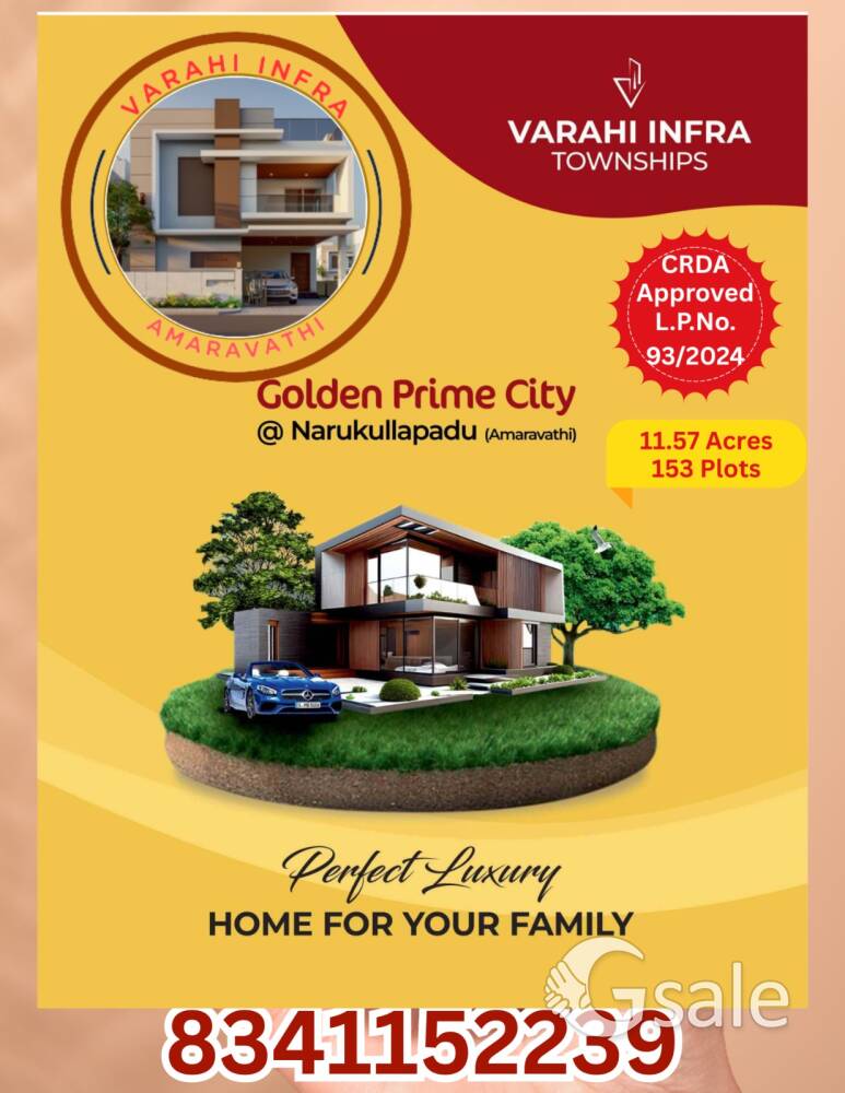 Plot for sale in varahiinfra townships Guntur