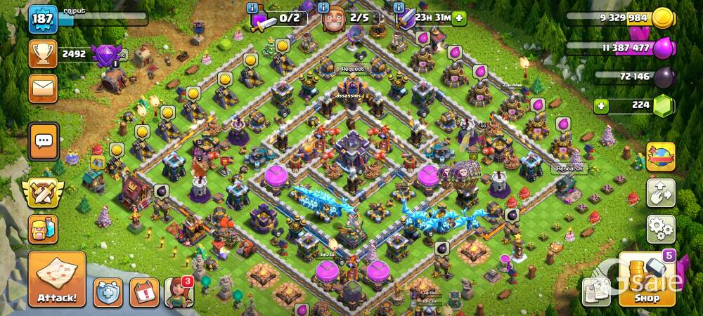 Clash of clan old I'd sale 