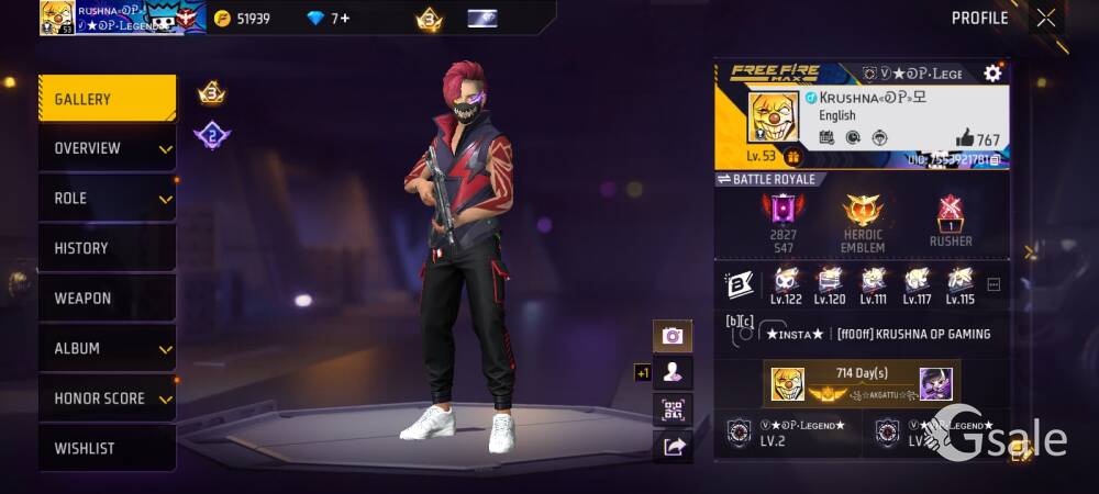 Free fire I'd 