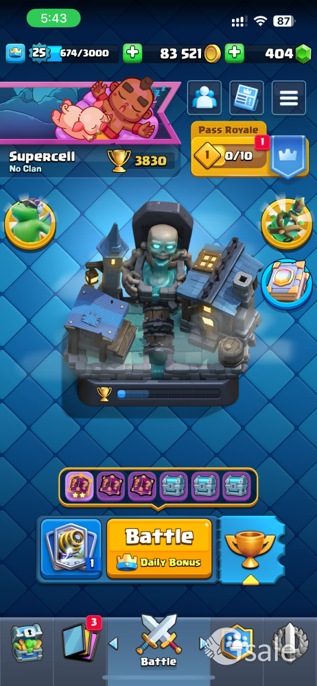clash royal id for sell
