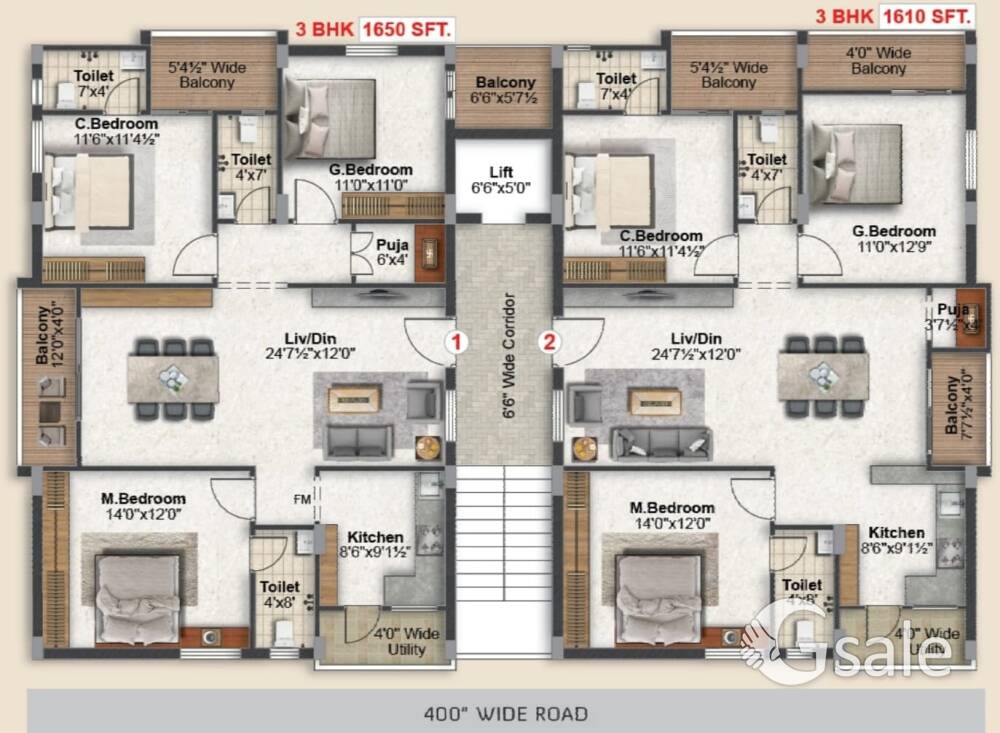 2 bhk flats for sale