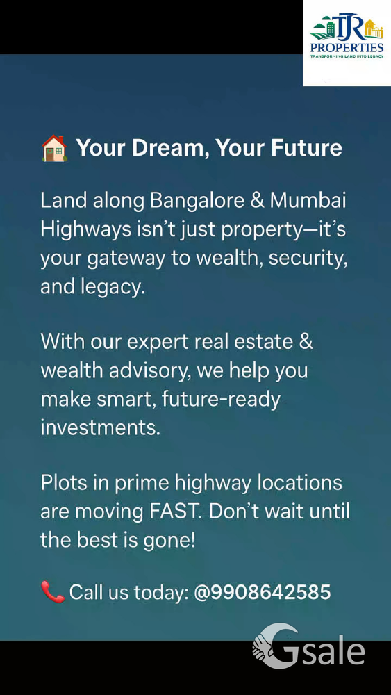 Bangalore and Mumbai Highway Facing Projects Hyderabad 
