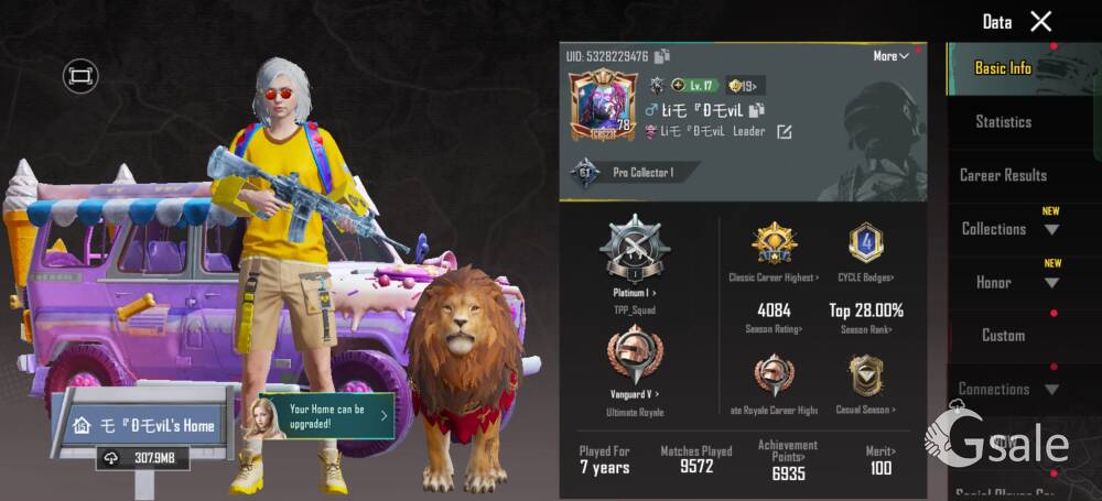BGMI ID for Sale(High-level account (ready to flex, no grind needed)