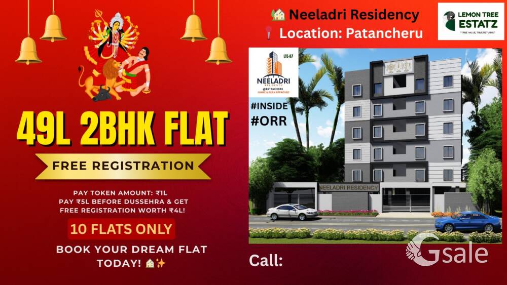RERA approved 2bhk flats available with Dussehra special OFFERS 