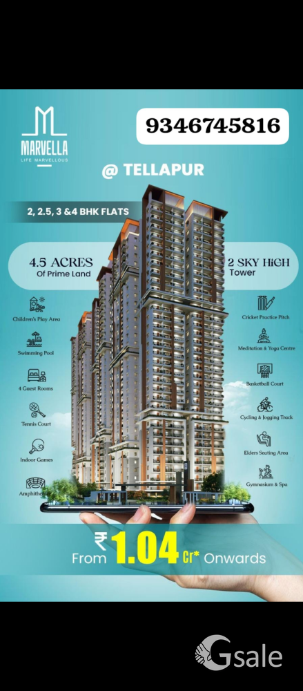 Flats For Sale in Tellapur 