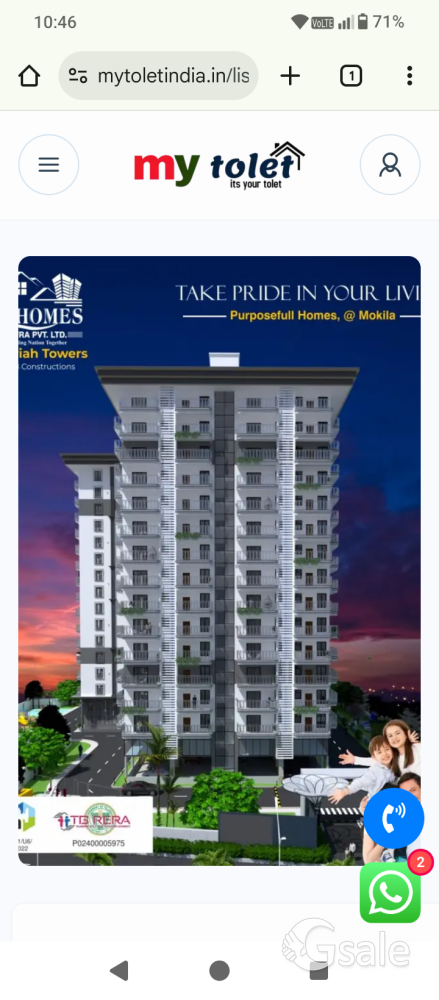 Apartments / Flats for Sale in Mokila, Hyderabad