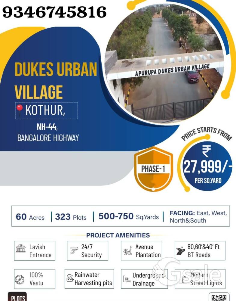 Residential Land / Plots for Sale in Kothur, Hyderabad